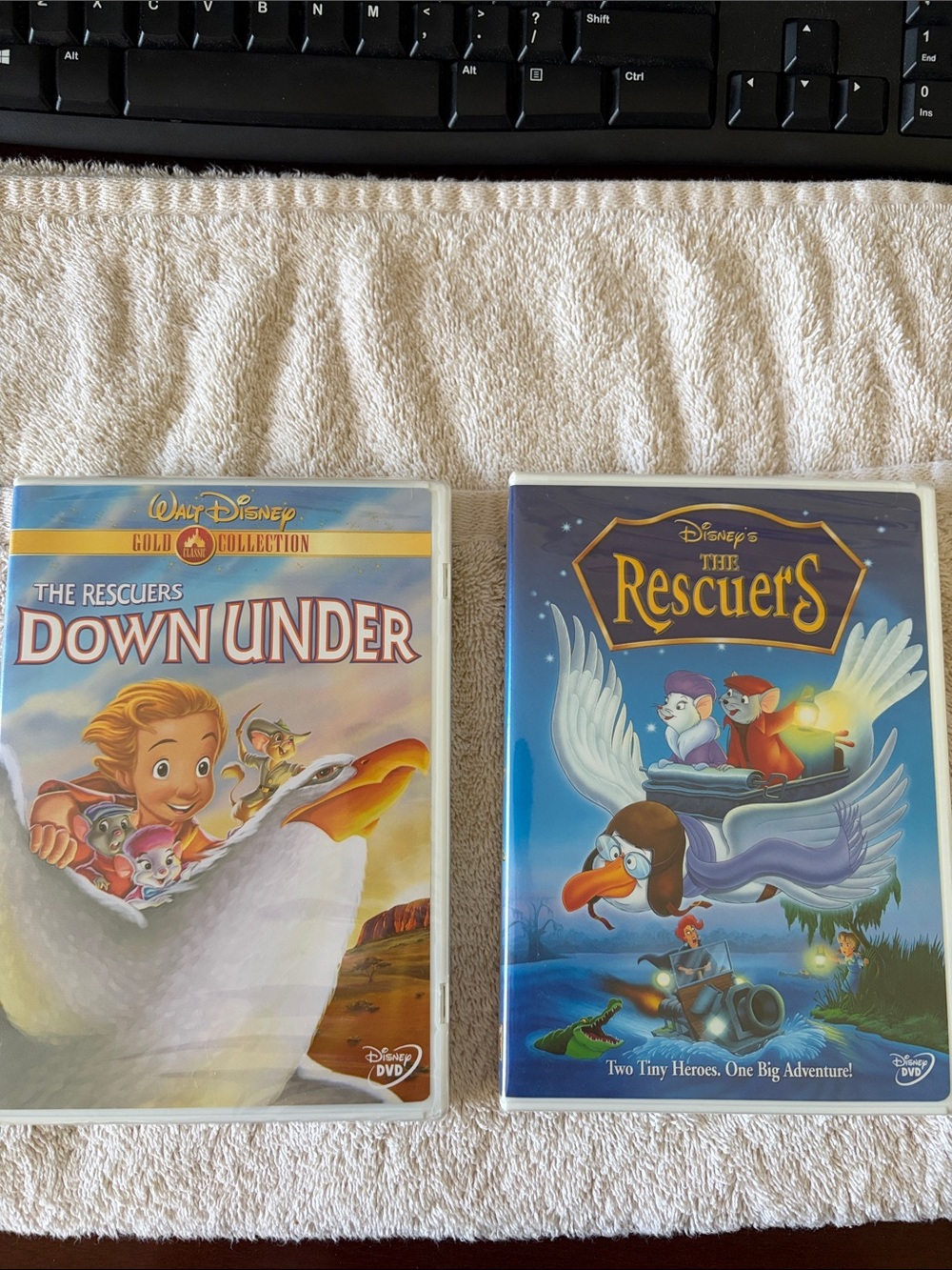 Walt Disney’s The Rescuers, and The Rescuers Down Under DVDs NWT